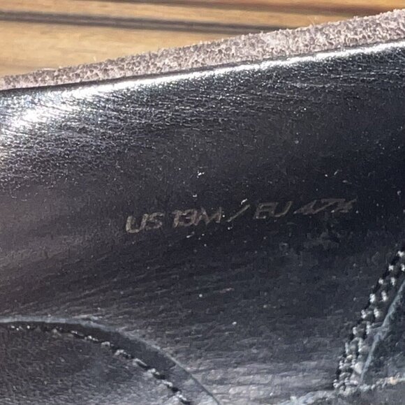 Vince Suede Leather‎ Oxfords Derby Mens Size 13 M Grey Lace Up Made In Italy - Picture 9 of 9